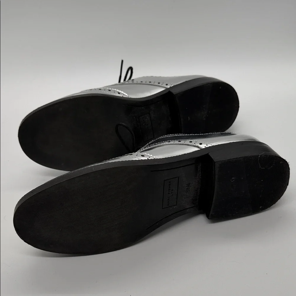 Marc Fisher Silver Espadrilles Size‎ 8.5